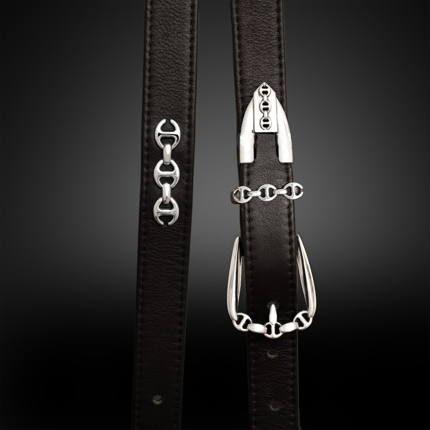 SMOOTH LEATHER WESTERN BELT