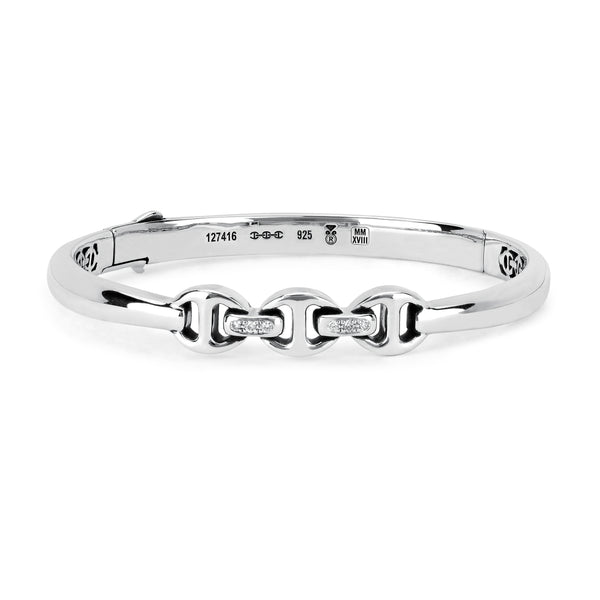 SIRKEL BRACELET WITH DIAMOND BRIDGES