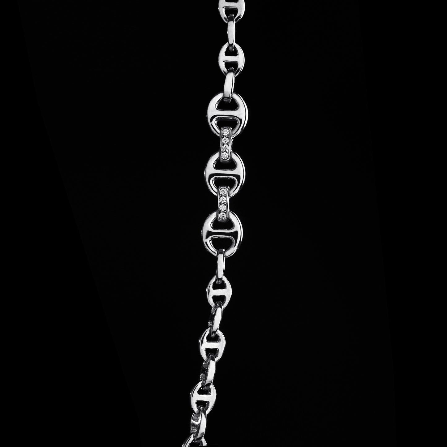 3MM OPEN-LINK™ NECKLACE WITH DIAMOND PENDANT - 16"