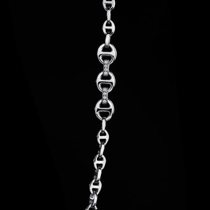 3MM OPEN-LINK™ NECKLACE WITH DIAMOND PENDANT - 16"