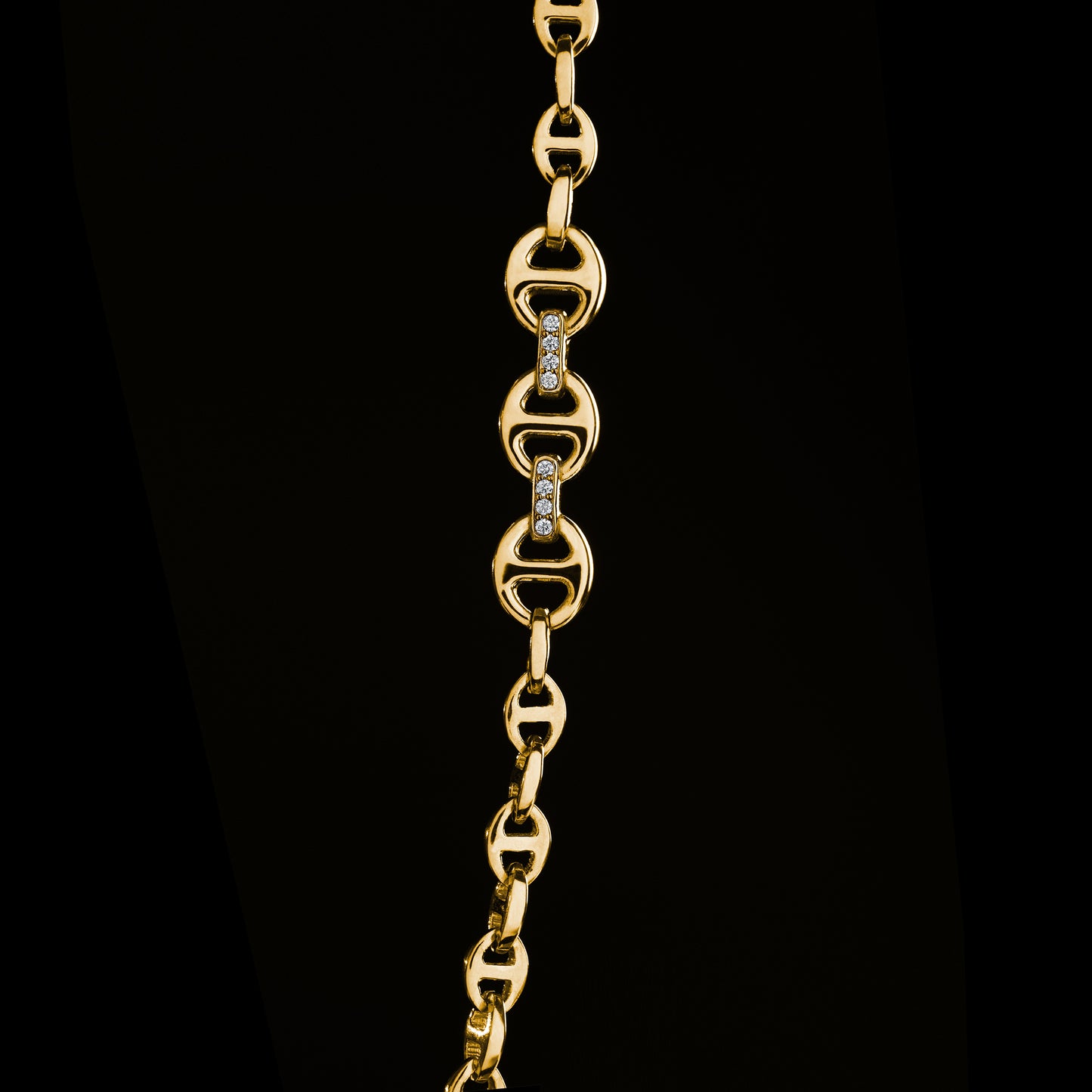 3MM OPEN-LINK™ NECKLACE WITH DIAMOND PENDANT - 16"