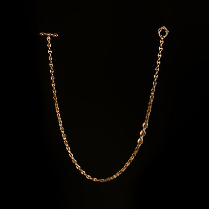 3MM OPEN-LINK™ NECKLACE WITH DIAMOND PENDANT - 16"