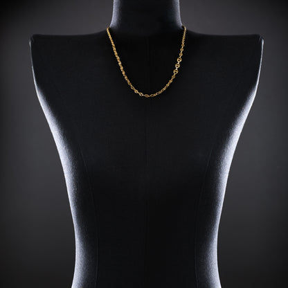 3MM OPEN-LINK™ NECKLACE WITH DIAMOND PENDANT - 26"