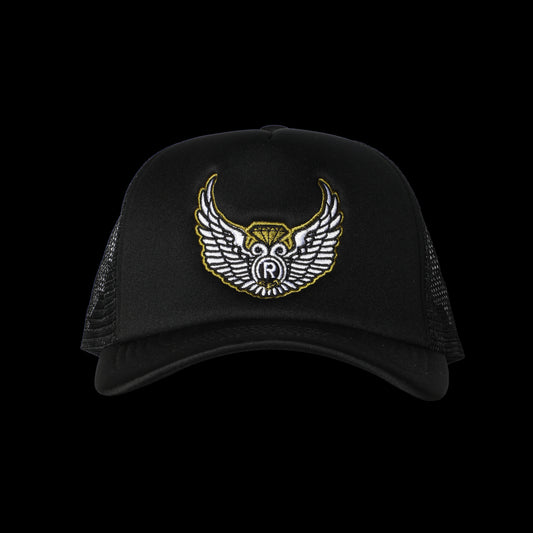 BLACK MODERN TRUCKER HAT