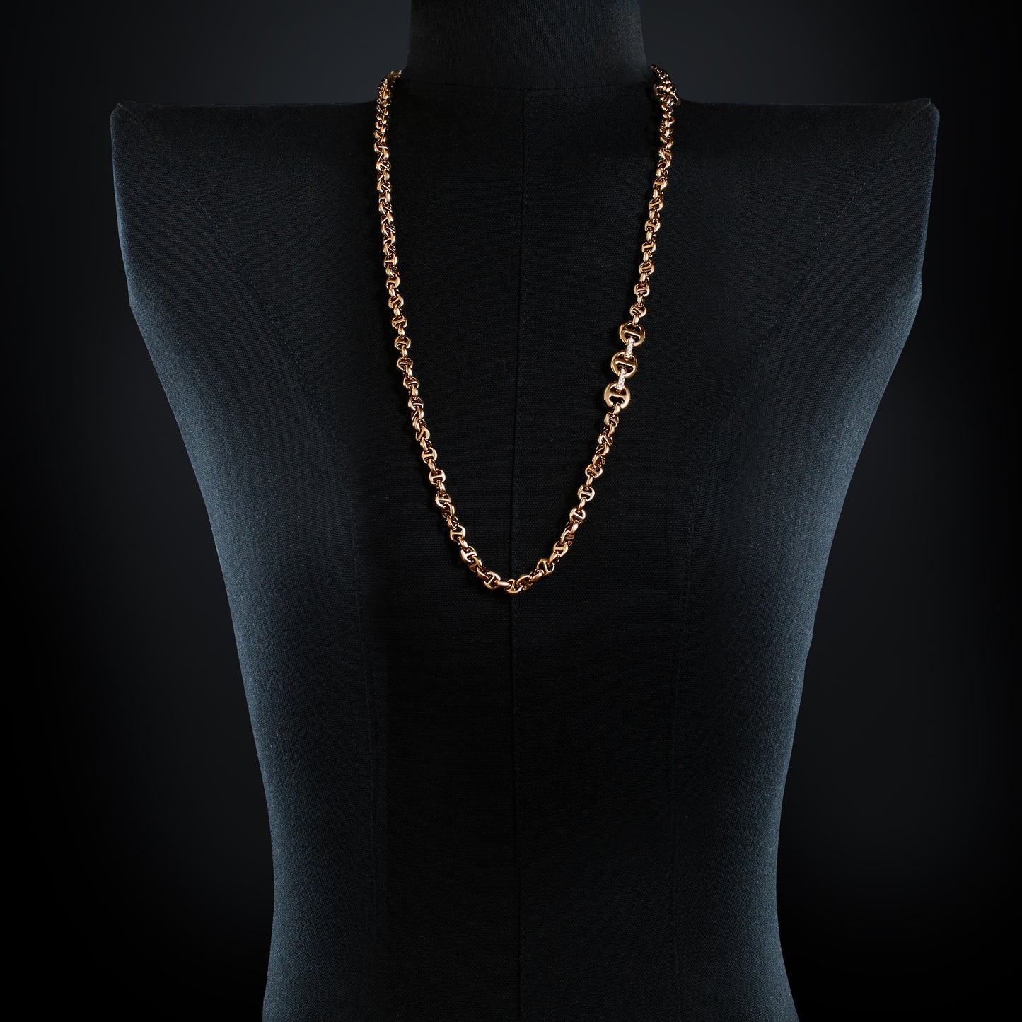 5MM OPEN-LINK™ NECKLACE WITH DIAMOND PENDANT - 30"