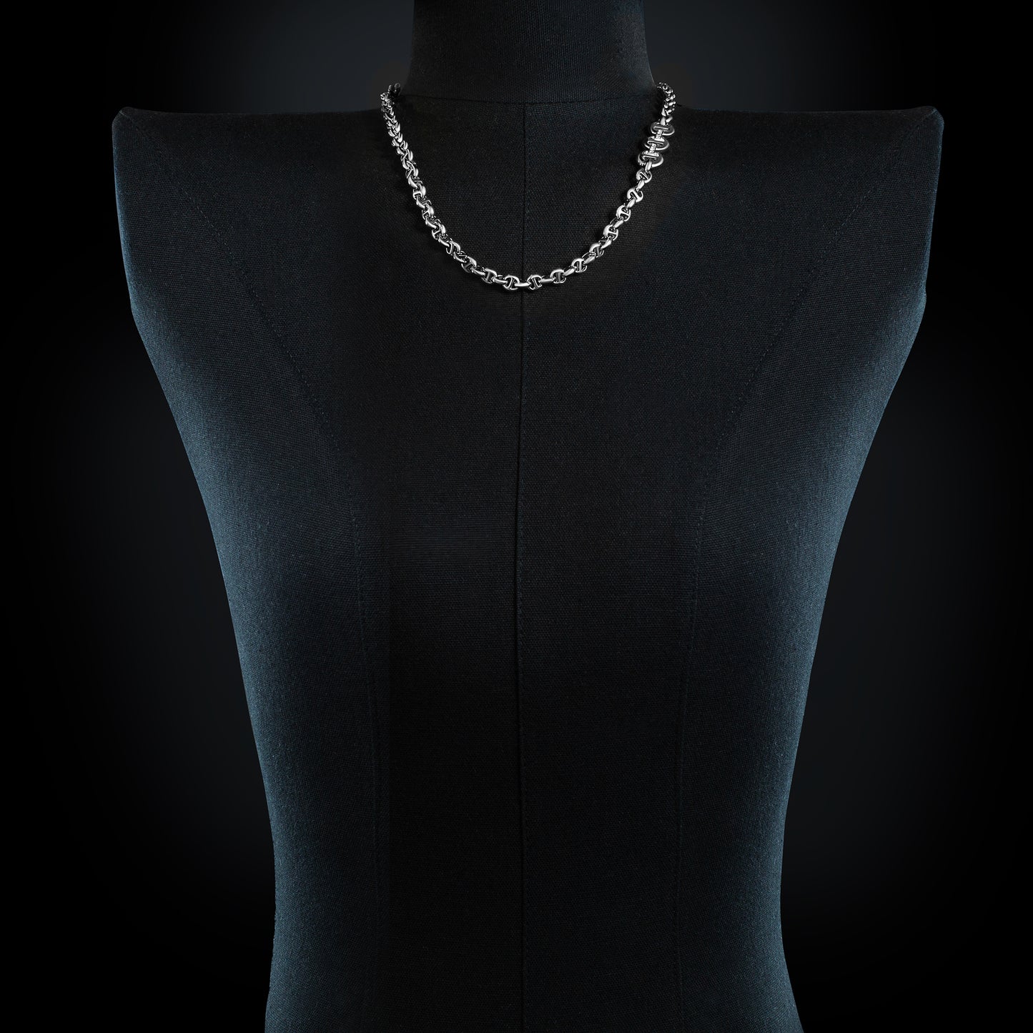 5MM OPEN-LINK™ NECKLACE WITH DIAMOND PENDANT - 22"