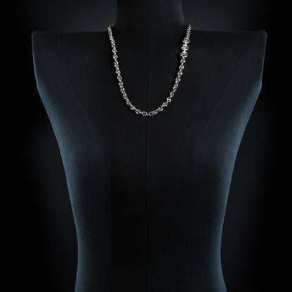 5MM OPEN-LINK™ NECKLACE WITH DIAMOND PENDANT - 26"