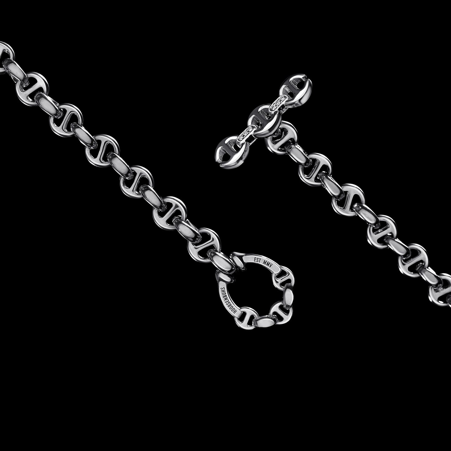 5MM OPEN-LINK™ NECKLACE WITH DIAMOND PENDANT - 26"