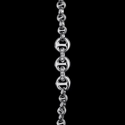 5MM OPEN-LINK™ NECKLACE WITH DIAMOND PENDANT - 42"