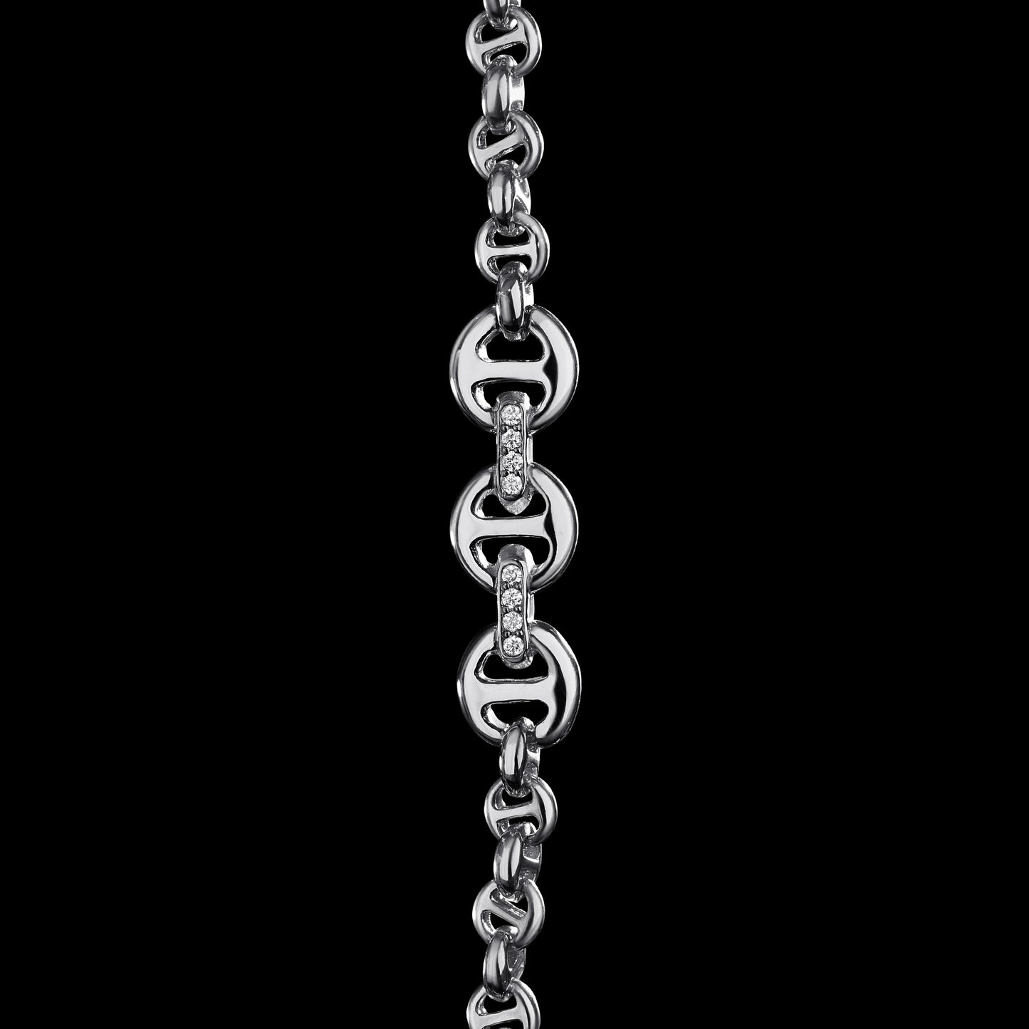 5MM OPEN-LINK™ NECKLACE WITH DIAMOND PENDANT - 22"