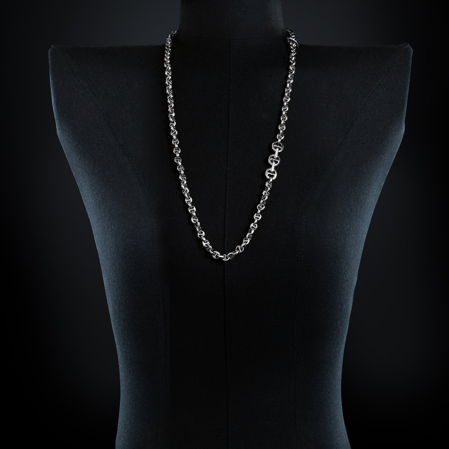 5MM OPEN-LINK™ NECKLACE WITH DIAMOND PENDANT - 30"