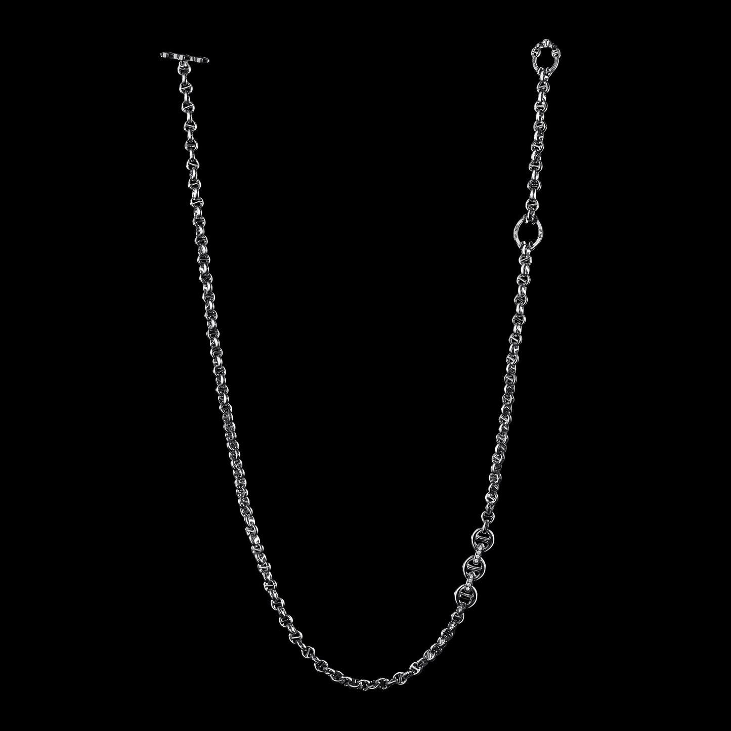 5MM OPEN-LINK™ NECKLACE WITH DIAMOND PENDANT - 30"