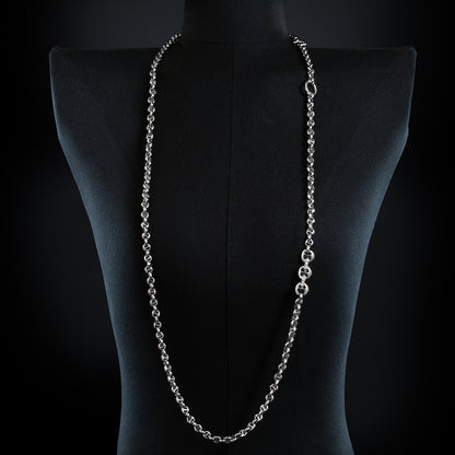 5MM OPEN-LINK™ NECKLACE WITH DIAMOND PENDANT - 42"