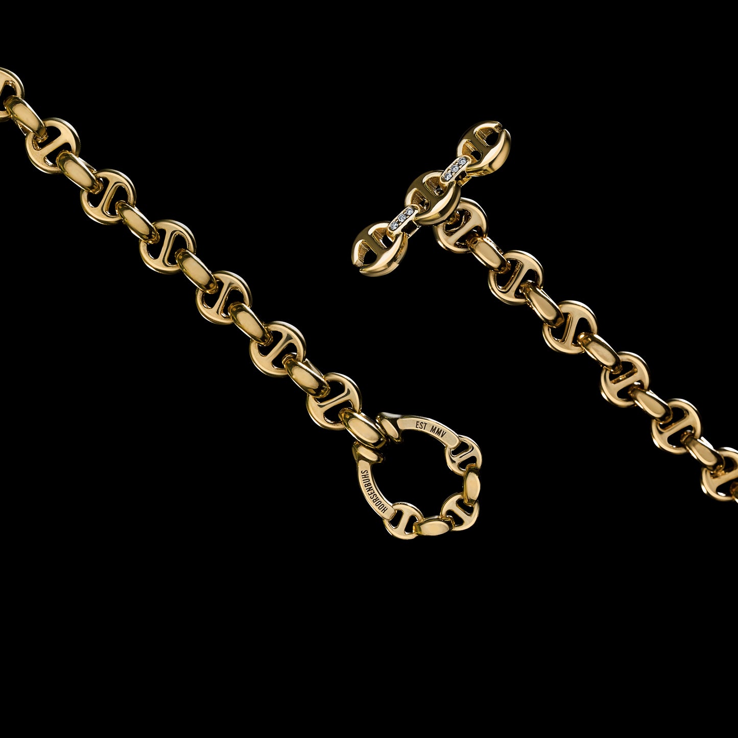 5MM OPEN-LINK™ NECKLACE WITH DIAMOND PENDANT - 22"