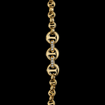 5MM OPEN-LINK™ NECKLACE WITH DIAMOND PENDANT - 42"