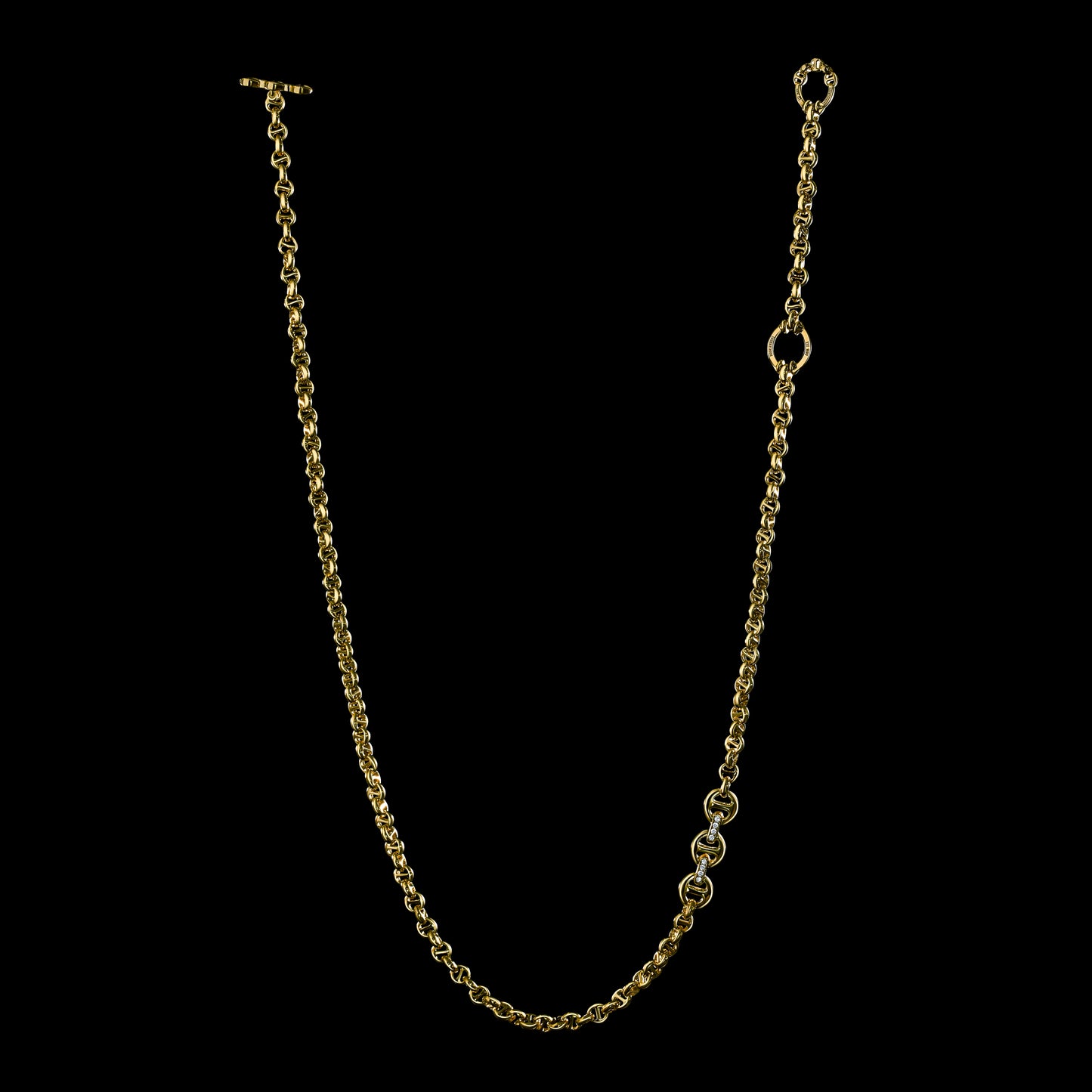 5MM OPEN-LINK™ NECKLACE WITH DIAMOND PENDANT - 30"