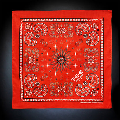 RED PAISLEY BANDANA