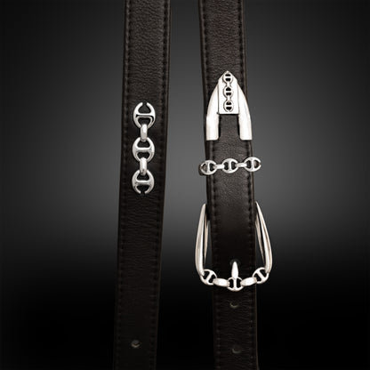 SMOOTH LEATHER WESTERN BELT