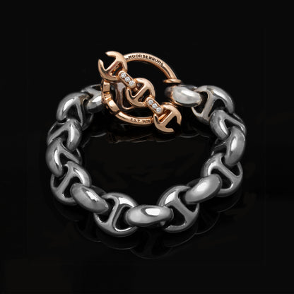 15MM OPEN-LINK™ BRACELET - STERLING SILVER | 18K GOLD