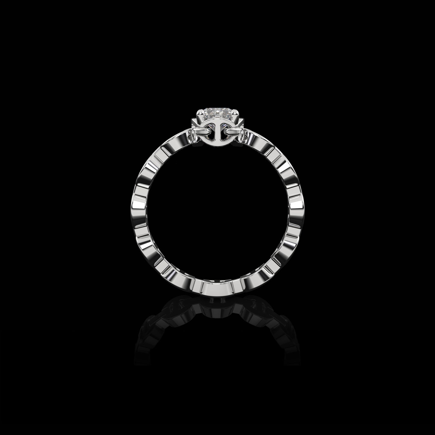 MICRO II SINGLE SOLITAIRE WITH .5 CARAT DIAMOND