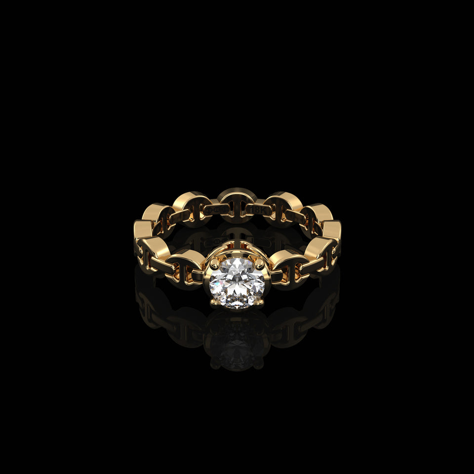 MICRO II SINGLE SOLITAIRE WITH .5 CARAT DIAMOND