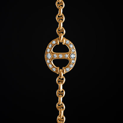 GRAND-LINK LARIAT WITH DIAMONDS