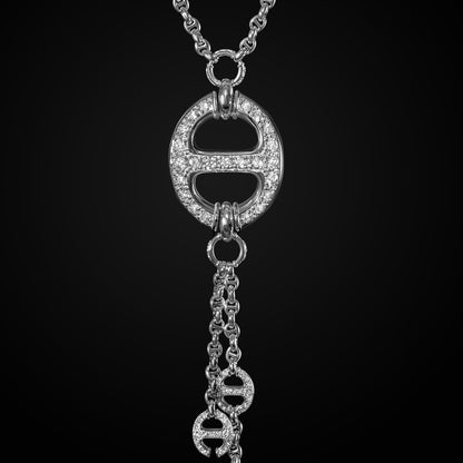 GRAND-LINK LARIAT WITH DIAMONDS