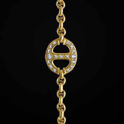 GRAND-LINK LARIAT WITH DIAMONDS