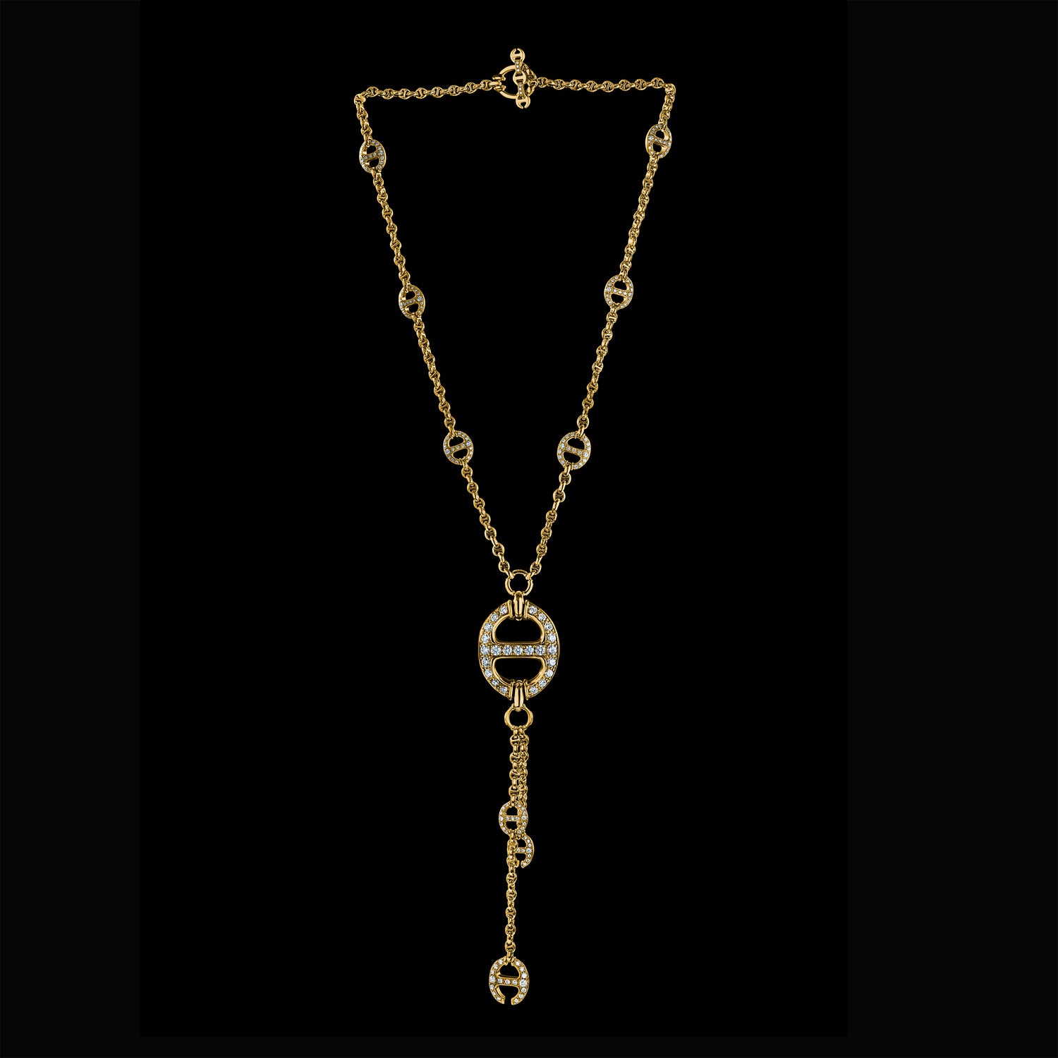 Grand-Link Lariat with Diamonds