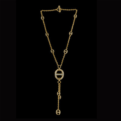 GRAND-LINK LARIAT WITH DIAMONDS