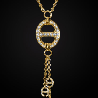 GRAND-LINK LARIAT WITH DIAMONDS