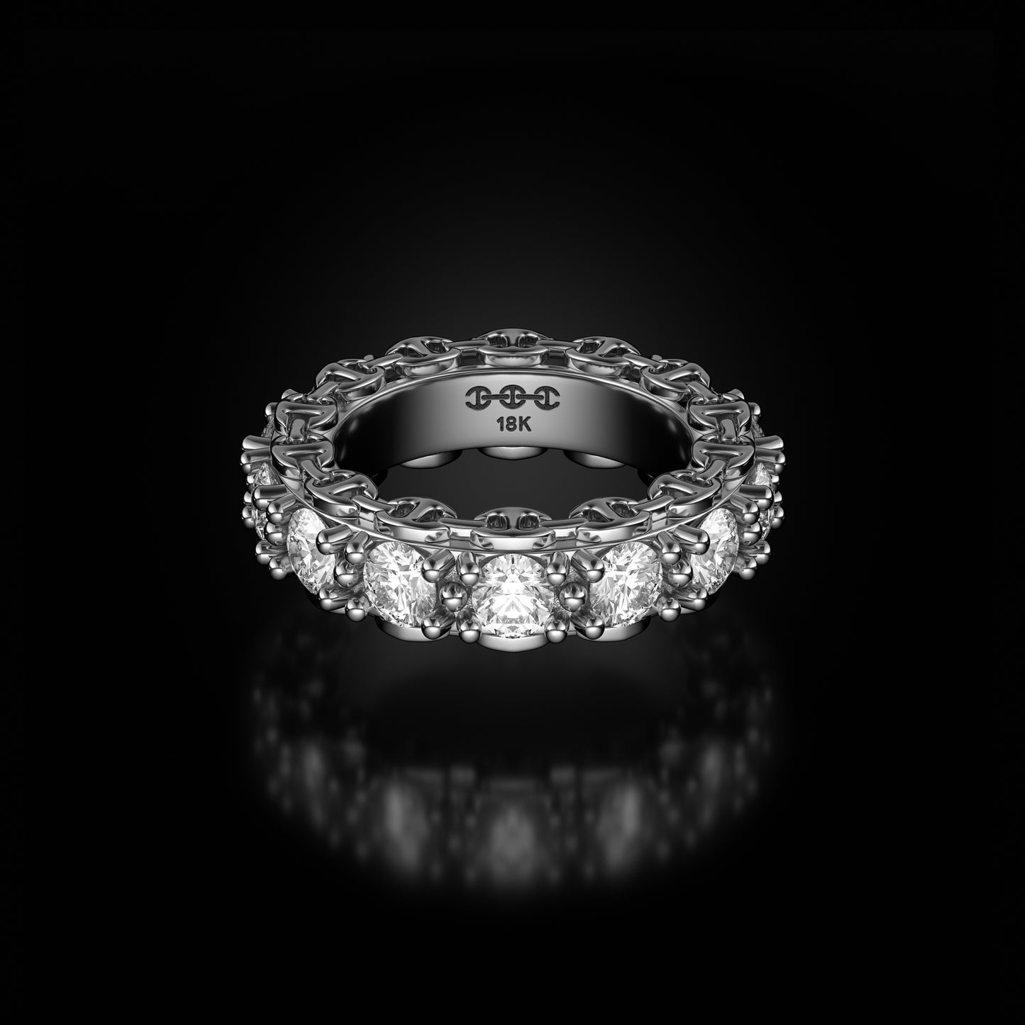 4MM INFINITE I RING | PRONG SETTING