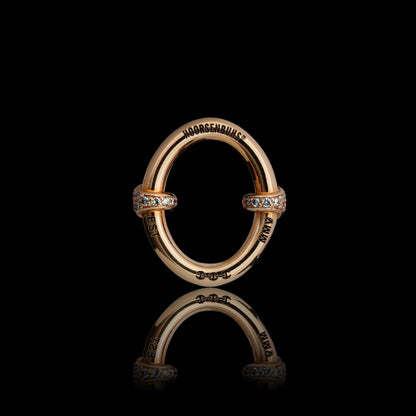 SMALL OVAAL EARRINGS WITH DIAMOND HITS