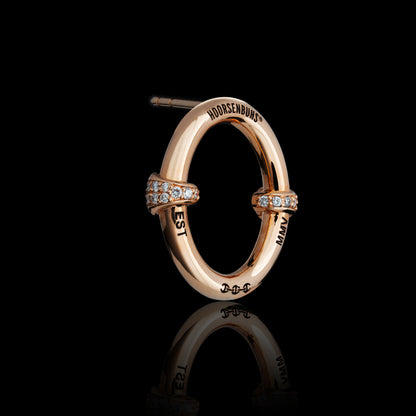 LARGE OVAAL EARRINGS WITH DIAMOND HITS