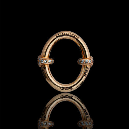 LARGE OVAAL EARRINGS WITH DIAMOND HITS