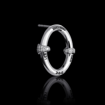 LARGE OVAAL EARRINGS WITH DIAMOND HITS