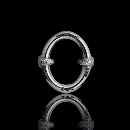 LARGE OVAAL EARRINGS WITH DIAMOND HITS