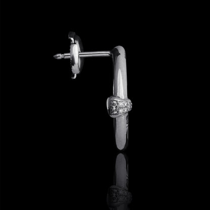 LARGE OVAAL EARRINGS WITH DIAMOND HITS