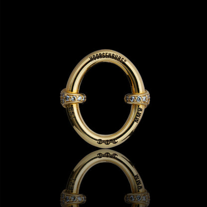 LARGE OVAAL EARRINGS WITH DIAMOND HITS