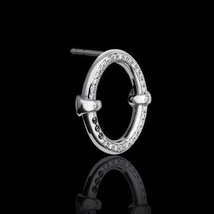 LARGE OVAAL EARRINGS WITH DIAMONDS