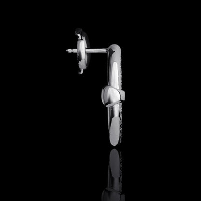 LARGE OVAAL EARRINGS WITH DIAMONDS