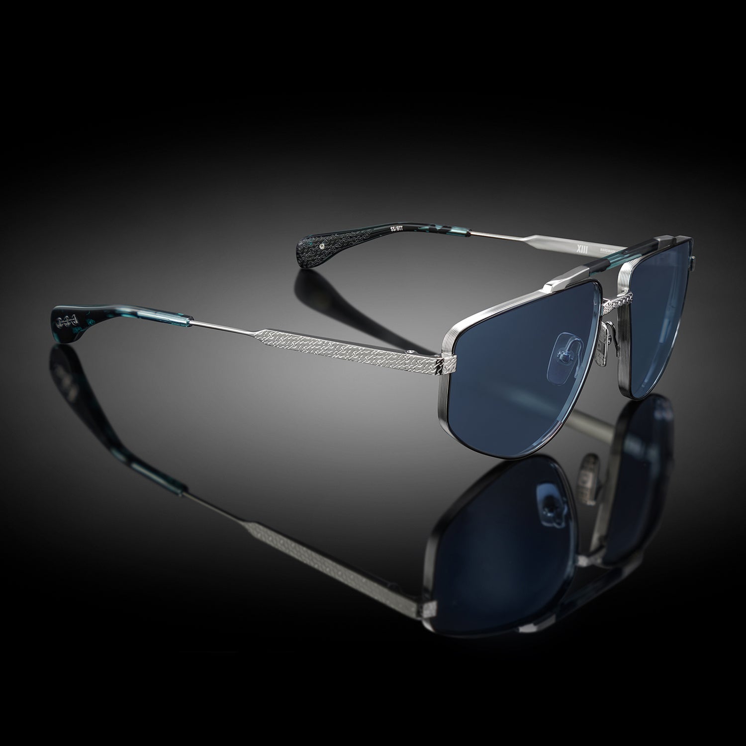 MODEL XIII | SHINY SILVER/BLUE TOKYO TORTOISE