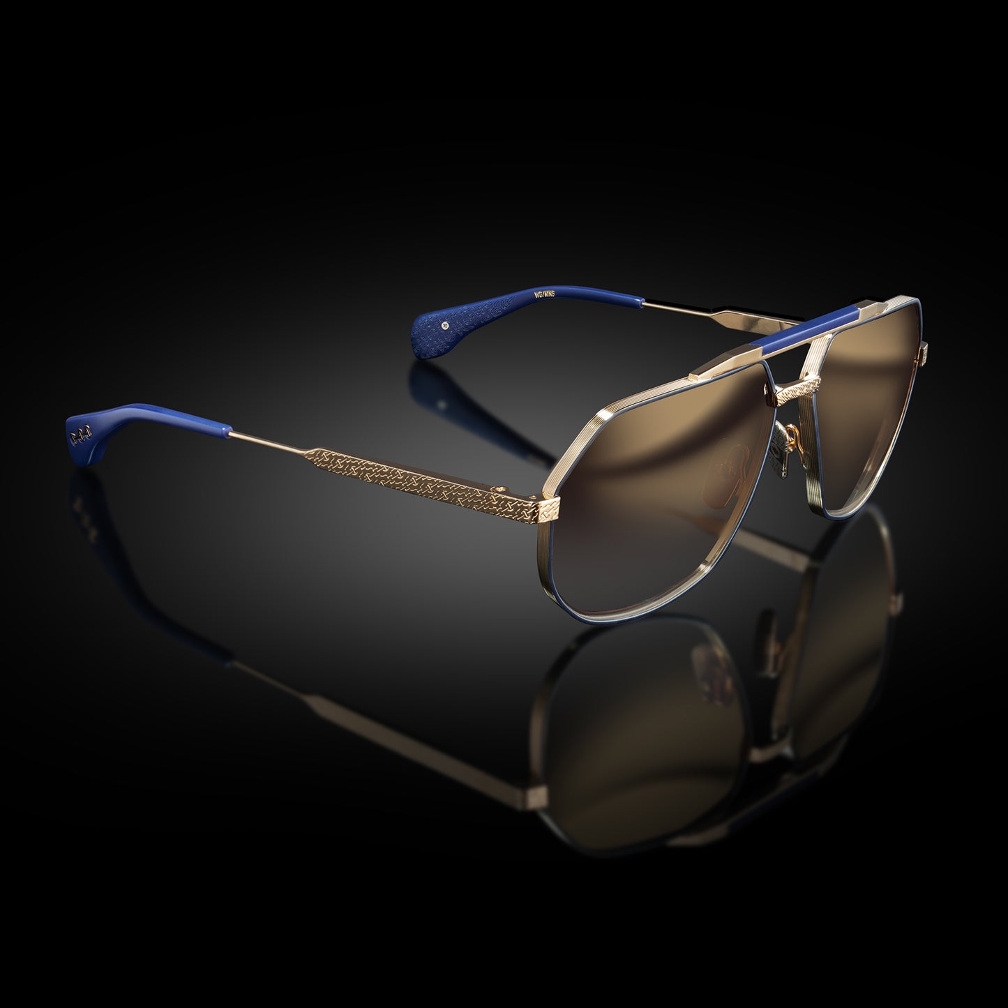 MODEL XII | WHITE GOLD/MATTE NAVY BLUE