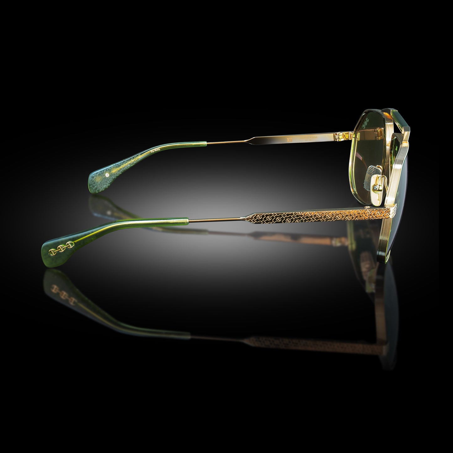 MODEL XII | YELLOW GOLD/MATTE ARMY GREEN