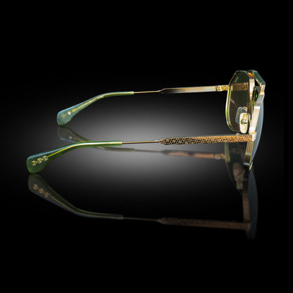 MODEL XII | YELLOW GOLD/MATTE ARMY GREEN