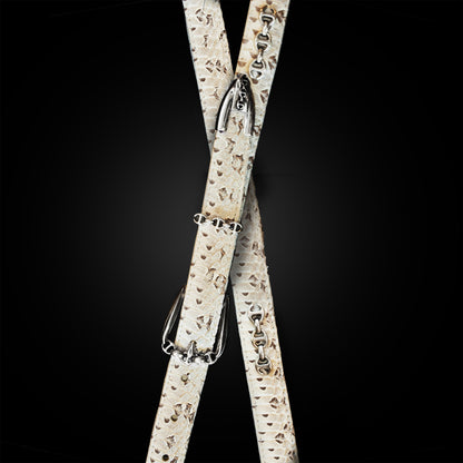 NATURAL SNAKESKIN WESTERN BELT