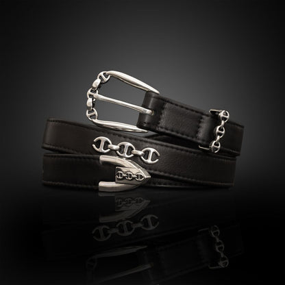 SMOOTH LEATHER WESTERN BELT