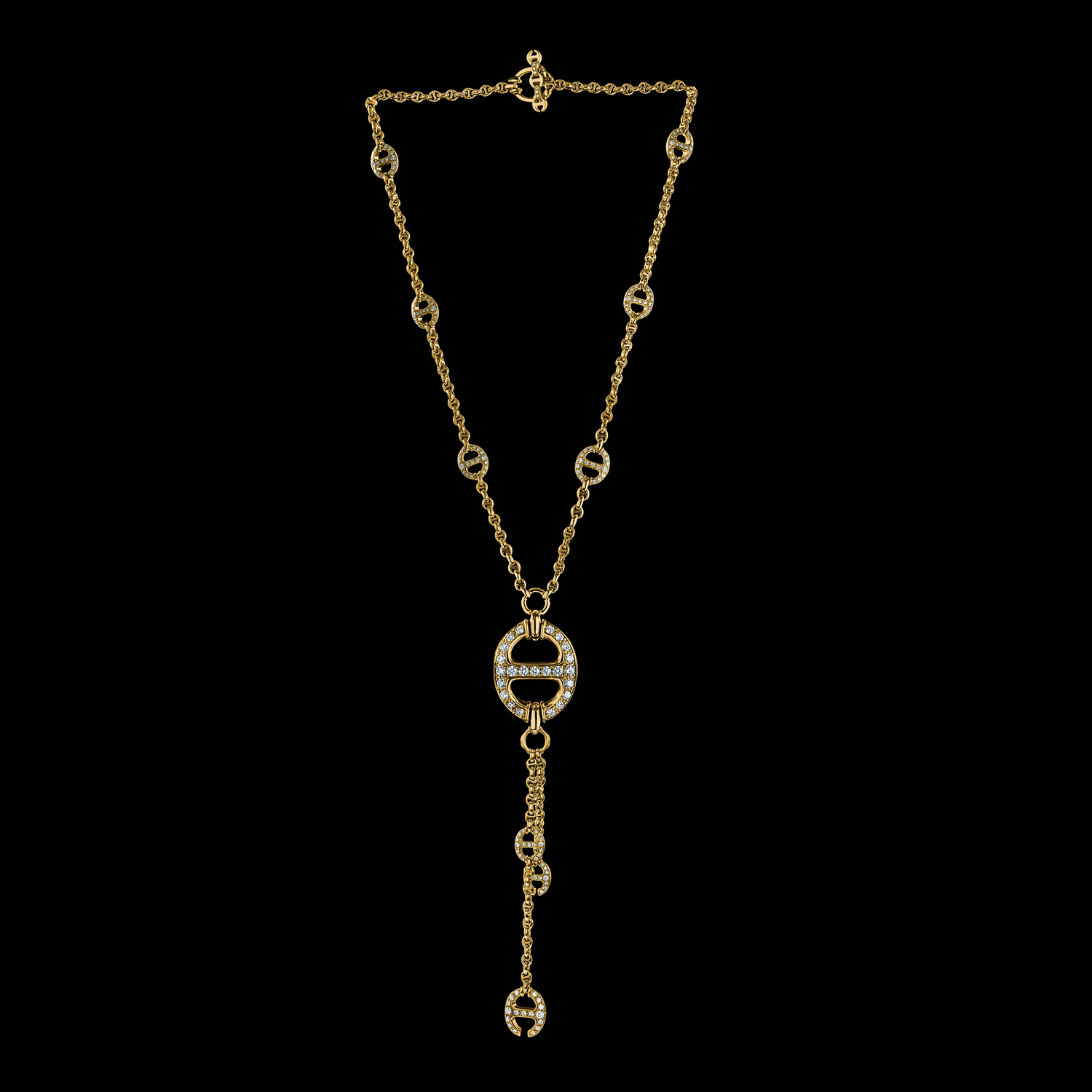 Grand-Link Lariat with Diamonds