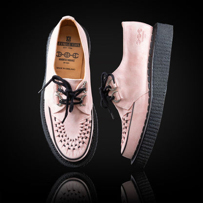 PINK SUEDE CREEPER