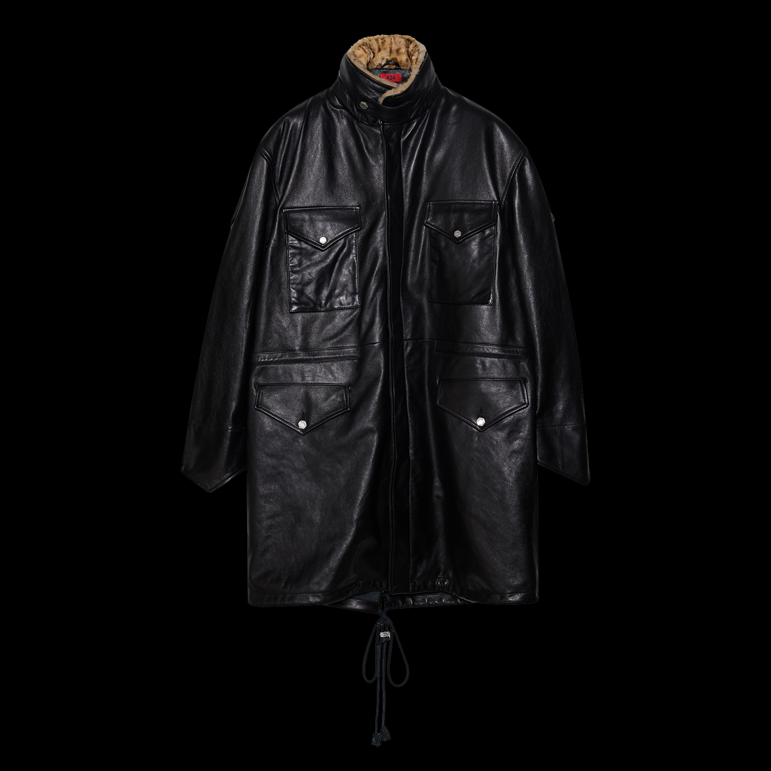 LEATHER M65 TRENCH X 424